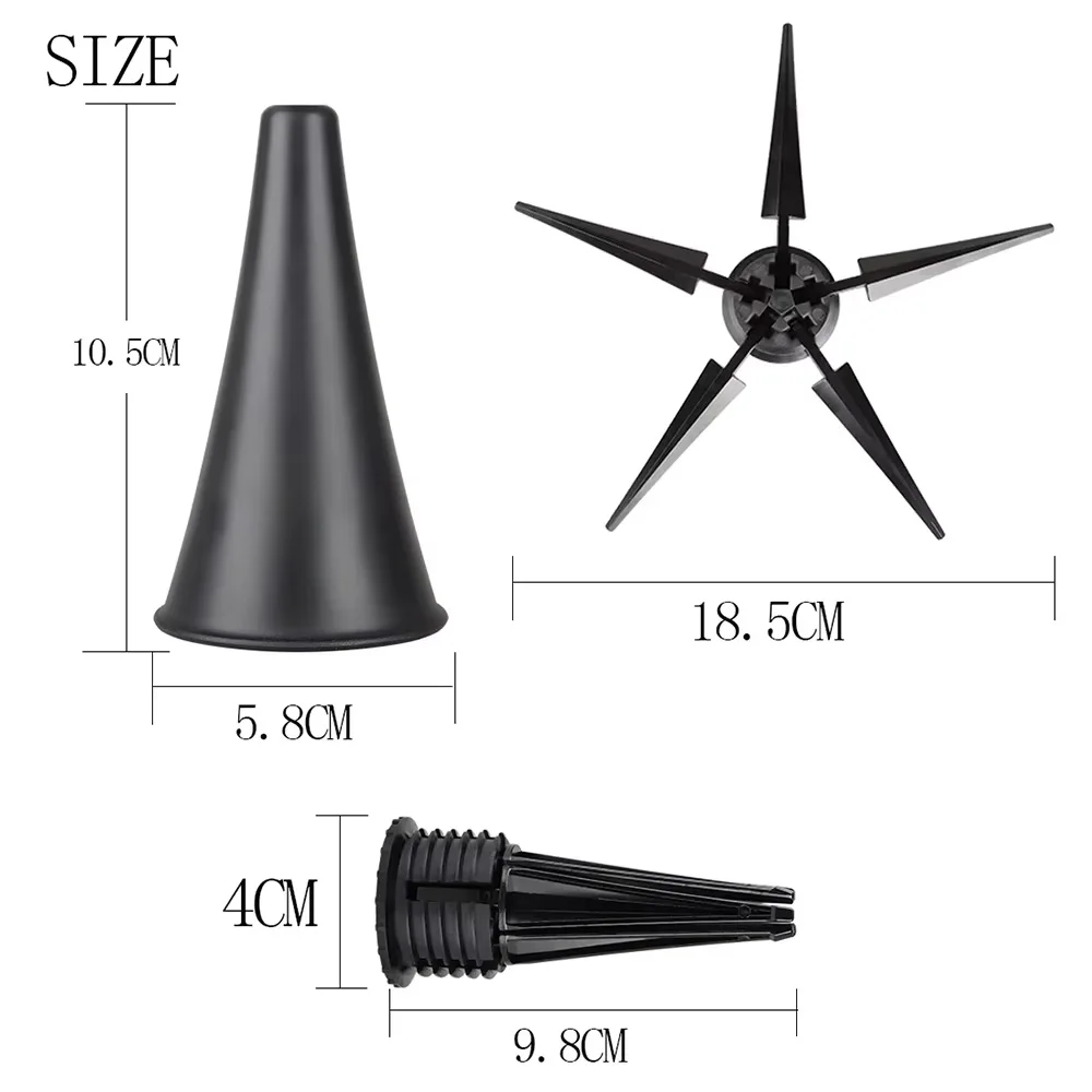 휴대용 접이식 클라리넷 스탠드 - 목관 악기용 검정색 금속 홀더/브래킷
