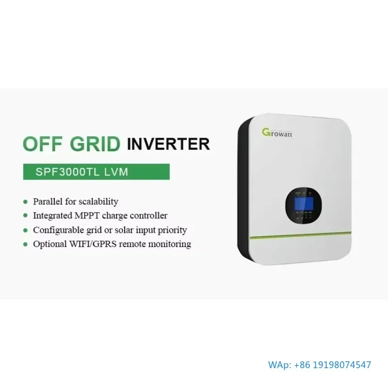 

3KW 120V/240V Split Phase Hybrid Solar Inverter with 80A MPPT Charger