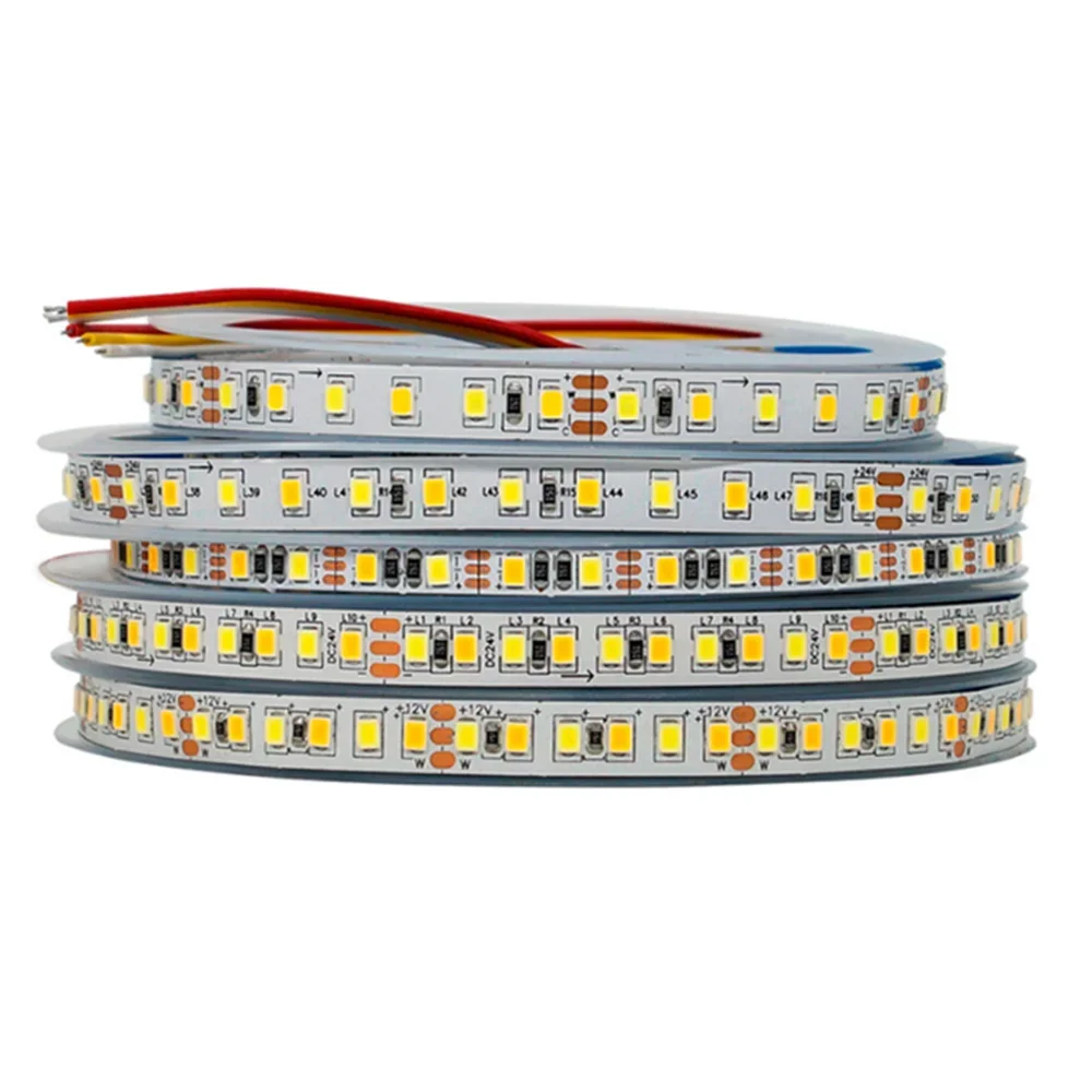 Led Strip for 12V White 2835 Led Tape 5M 300 600 1200LEDs Led Lights for Room Home Decoration Lamp Strip Flexible Soft Lamp Bar