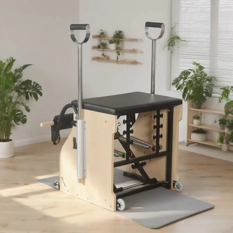 YTYIN Factory Direct High Quality Rubber Wood Carbon Leg Pilates Wunda Chair Used For Gym Indoor Stadium