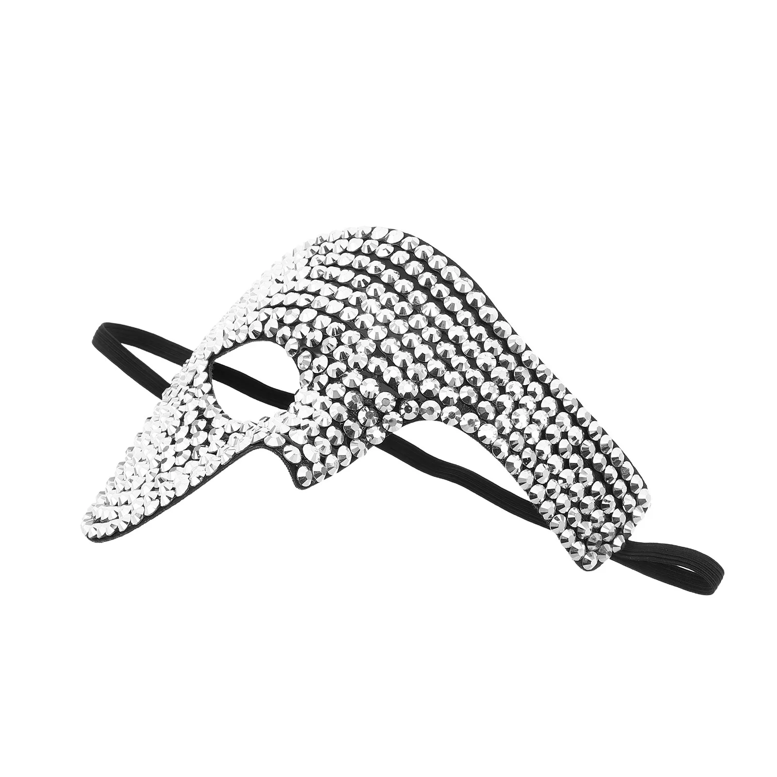 Máscara veneciana de media cara con pedrería brillante para carnaval, baile de graduación, Halloween, cosplay, discoteca y fiestas.