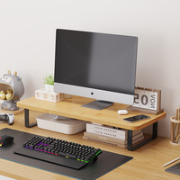Modern Laptop Stand Riser Computer Monitor Holder for Desk Ergonomic Neck Relief Office Desktop Organizer with Storage Space