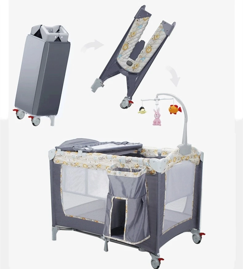 Multifunctioneel babybedje Babynest Wieg Wieg Babybedje Reisbed Gemakkelijk op te vouwen met commode