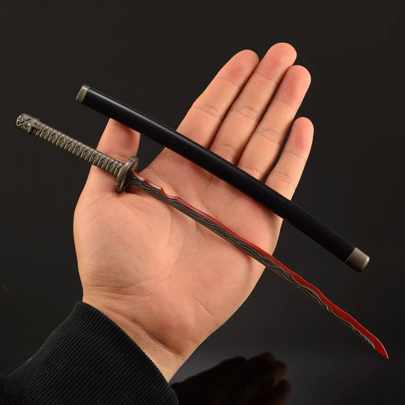 26 سنتيمتر/10.23in Eldenn لعبة الأجهزة الطرفية اليابانية Katanas سلاح معدني نموذج جبل الجثثات بحر الدم السيف سطح المكتب لعبة هدية #4