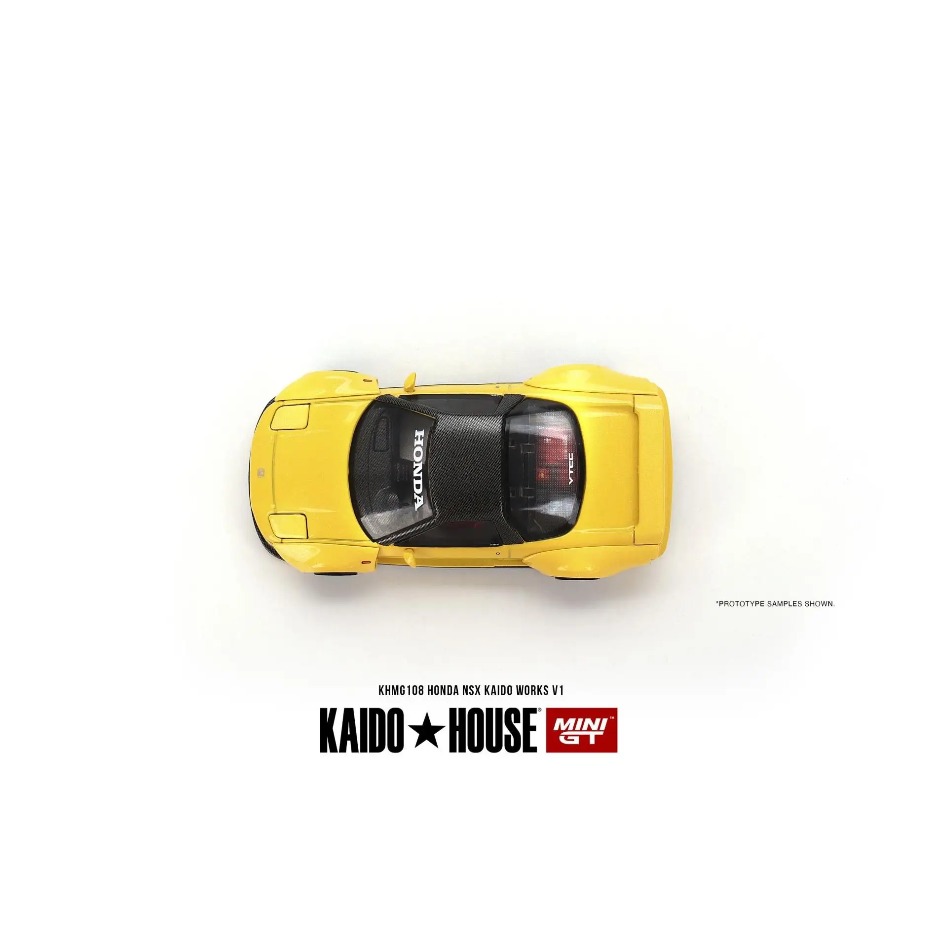 TSM KAIDO HOUSE MINI GT 1/64 KHMG108 NXS Kaido Works V1 Yellow  Varnish Chase Die-cast alloy car model