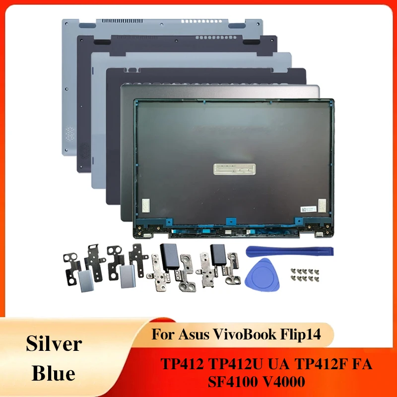 For VivoBook Flip 14 TP412 TP412U UA TP412F FA SF4100 V4000 Touch Case Asus Laptops LCD Back Cover/Hinges/Palmrest/Bottom Case