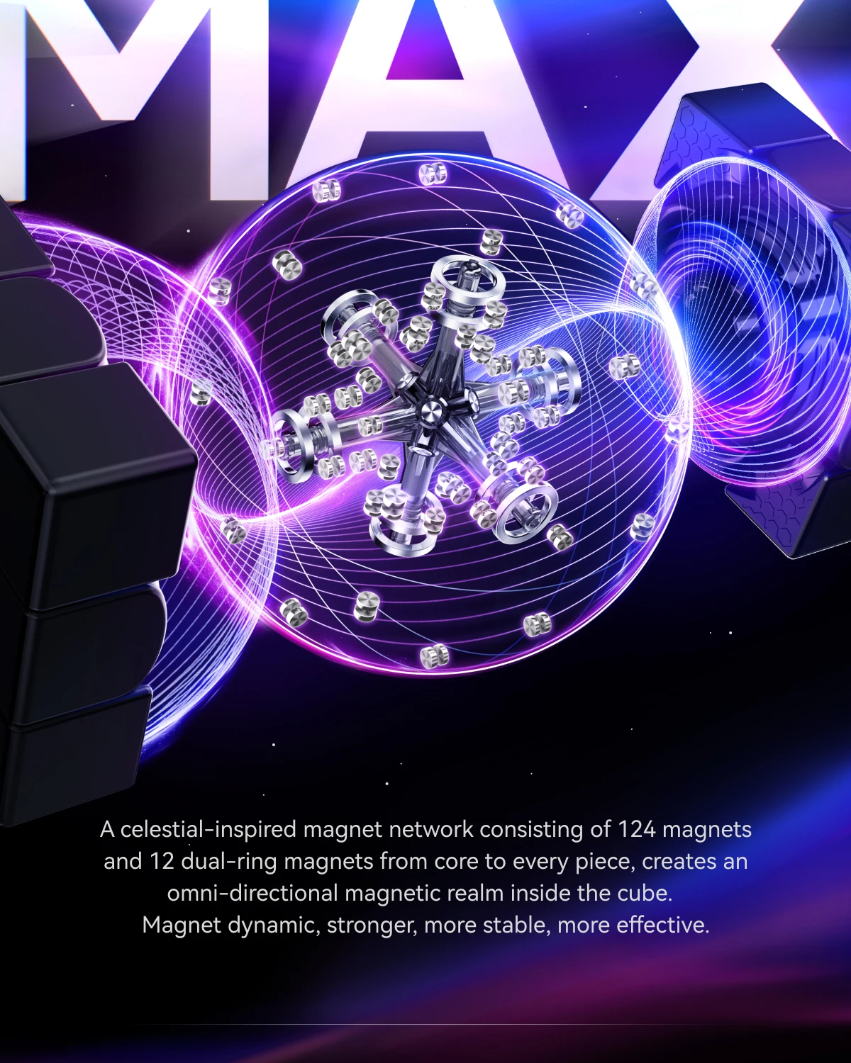 [Picube] GAN16 Maglev UV مكعب سرعة مغناطيسي بدون ملصقات 3x3 احترافي Gan 16MAX ألعاب ألغاز المكعب السحري Gan16 Maglev UV