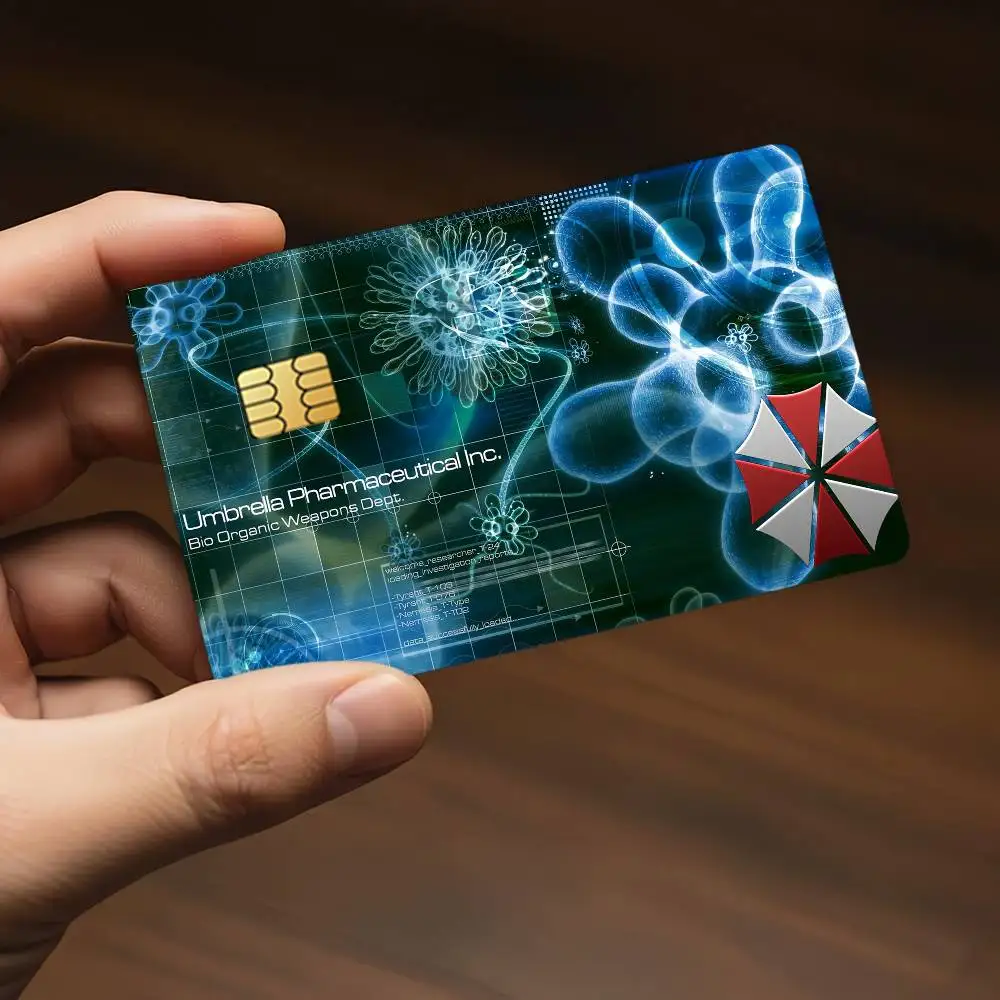Game Umbrella Corporation Kredit-Dekorationskarten-Aufkleber, geeignet für Bankkarten, Metro Transit, kratzfest, Geschenk, 4 Stück – Detail 9