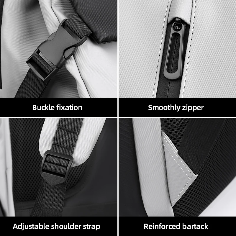 Men's Travel Backpack Simple Casual Top Folding Male's Business Rucksack Senior Student Shoolbag College Computer Book Backpack