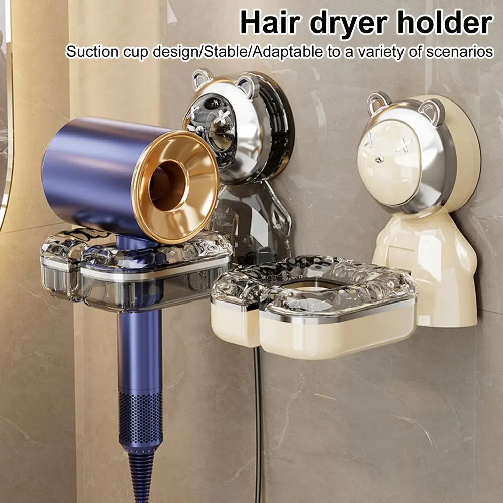 Hair Dryer Holder With Strong Suction Cup Easy To Install Hair Styling Tools Organizer Wall Mount Hair Dryer Rack Стойка Фена