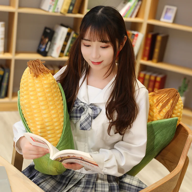 45/55cm Cute Plants Plush Doll Real Life Corn Plush Toys Stuffed Soft Creative Food Sofa Pillow Cushion Gift