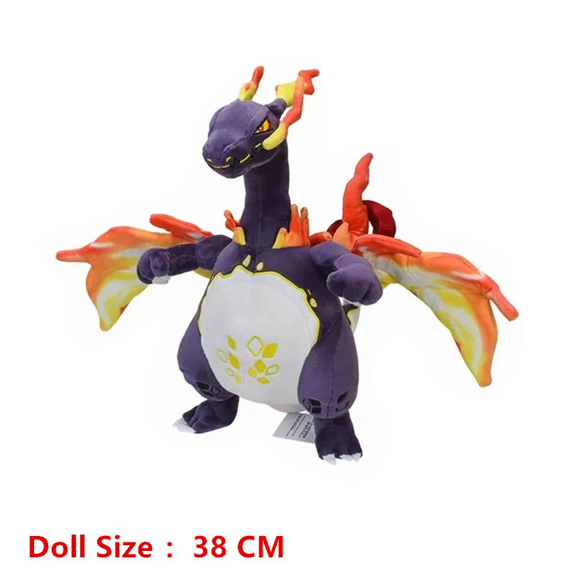 20-38 Cm Big Size Pokemon Plush Cartoon Anime Figure Super Dragon Charizard High Quality Plush Stuffed Pet Model Children Gifts