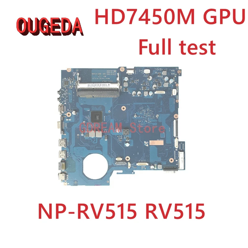 

OUGEDA BA41-01532A BA92-09429A BA92-09430A BA92-09430B Mainboard For Samsung NP-RV515 RV515 laptop motherboard HD7450M GPU DDR3