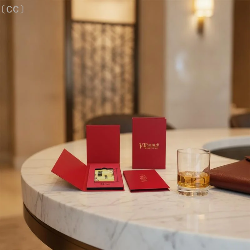 〔CC〕Luxury Foil Stamping Logo Magnetic Card Holder Sturdy Paper Gift Box for Event Favor VIP Card Storage Gift Packaging〔88〕