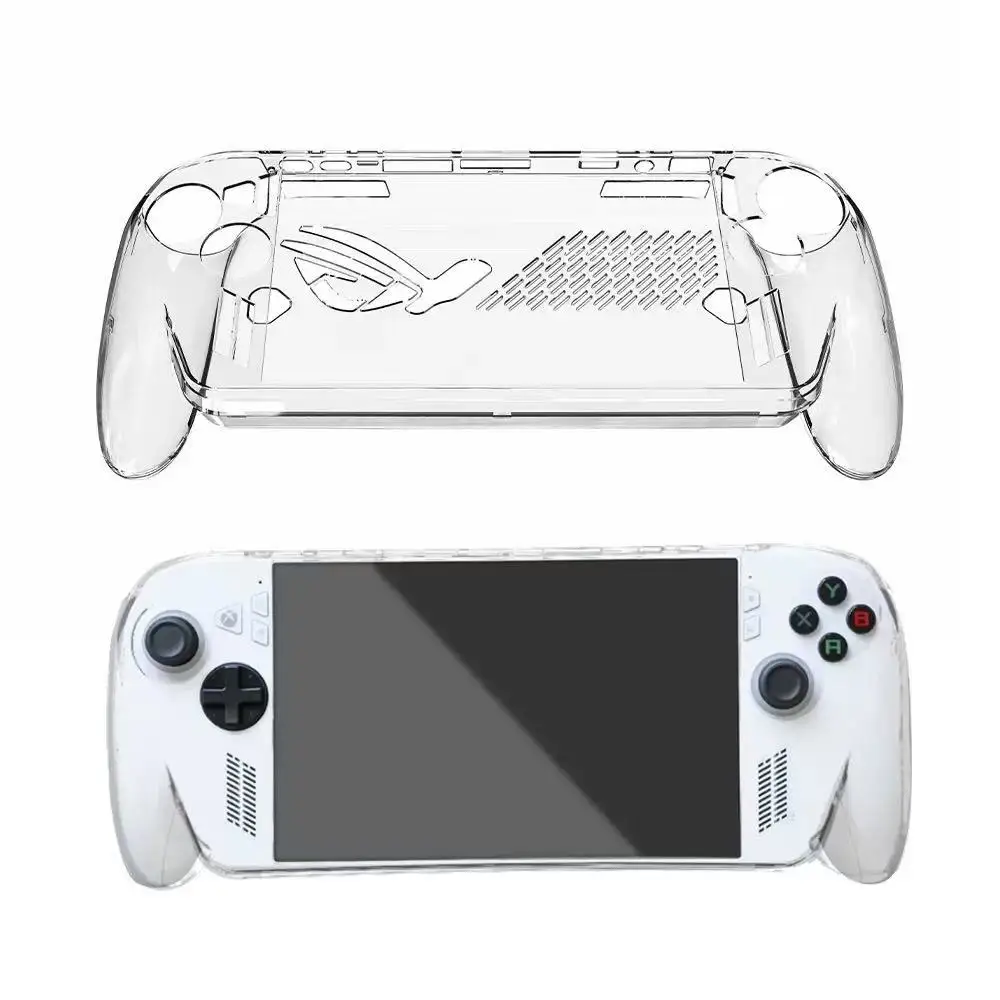 Shockproof Crystal Protective Case for ROG XBOX Ally X Handheld - High Transparency PC Cover & Sweatproof Accessory