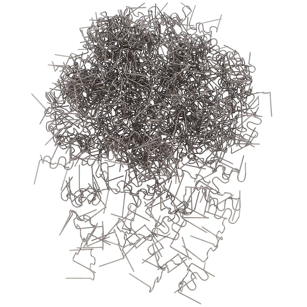100 pièces 06mm agrafes chaudes en forme de vague agrafes de soudage en plastique fournitures de soudage pour la réparation de pare-chocs de voiture carrosserie soudure en plastique Rep