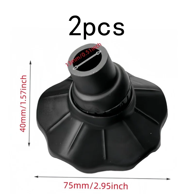 Non-slip Foot Pads 2 pcs, 13mm, Prevent Sinking on Soft Ground, for Outdoor Camping and Folding Chairs
