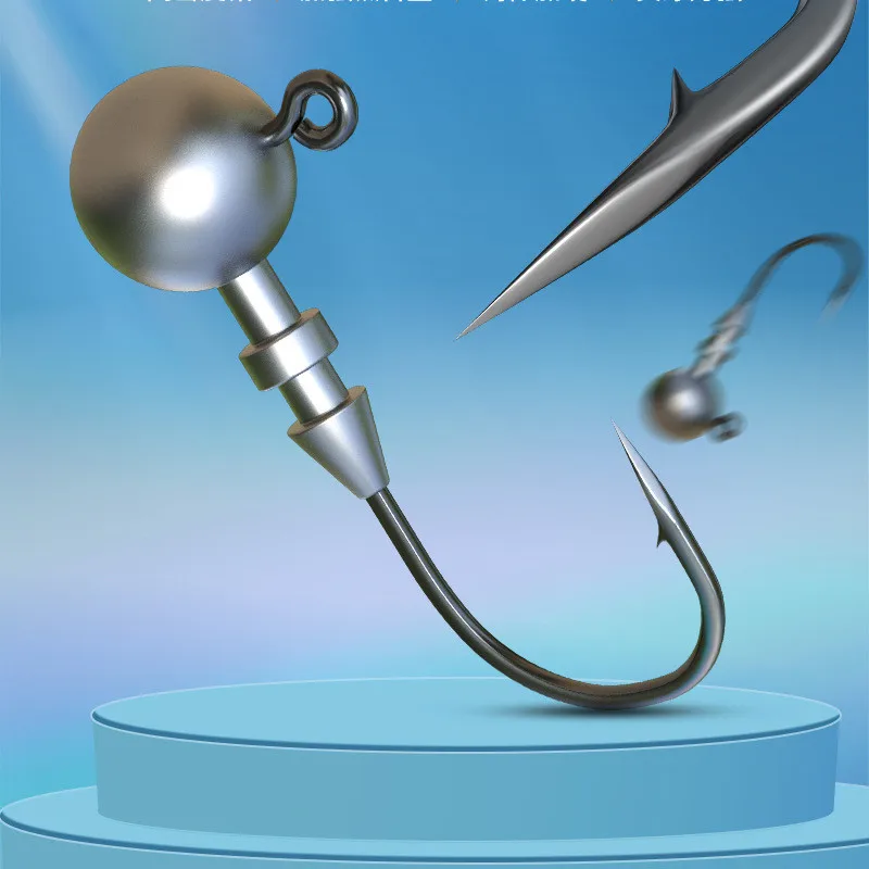 Angeln Sharp Jig Kopf Haken 2-20g Schloss Locken Weichen Köder Wurm Dreieck Haken Anti Hängenden Boden starke Angelhaken Refuse Run Fisch – Detail 10