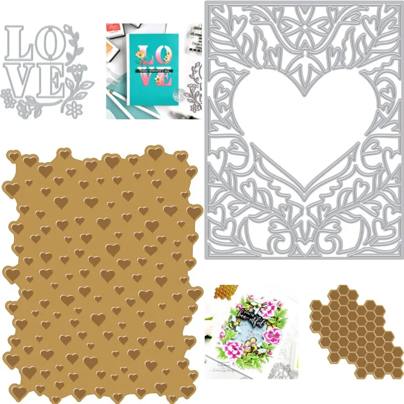 HONEYCOMB placa de lámina caliente troqueles de corte de Metal plantilla de lámina caliente álbum de recortes diario decoración plantilla en relieve plantilla de felicitación DIY