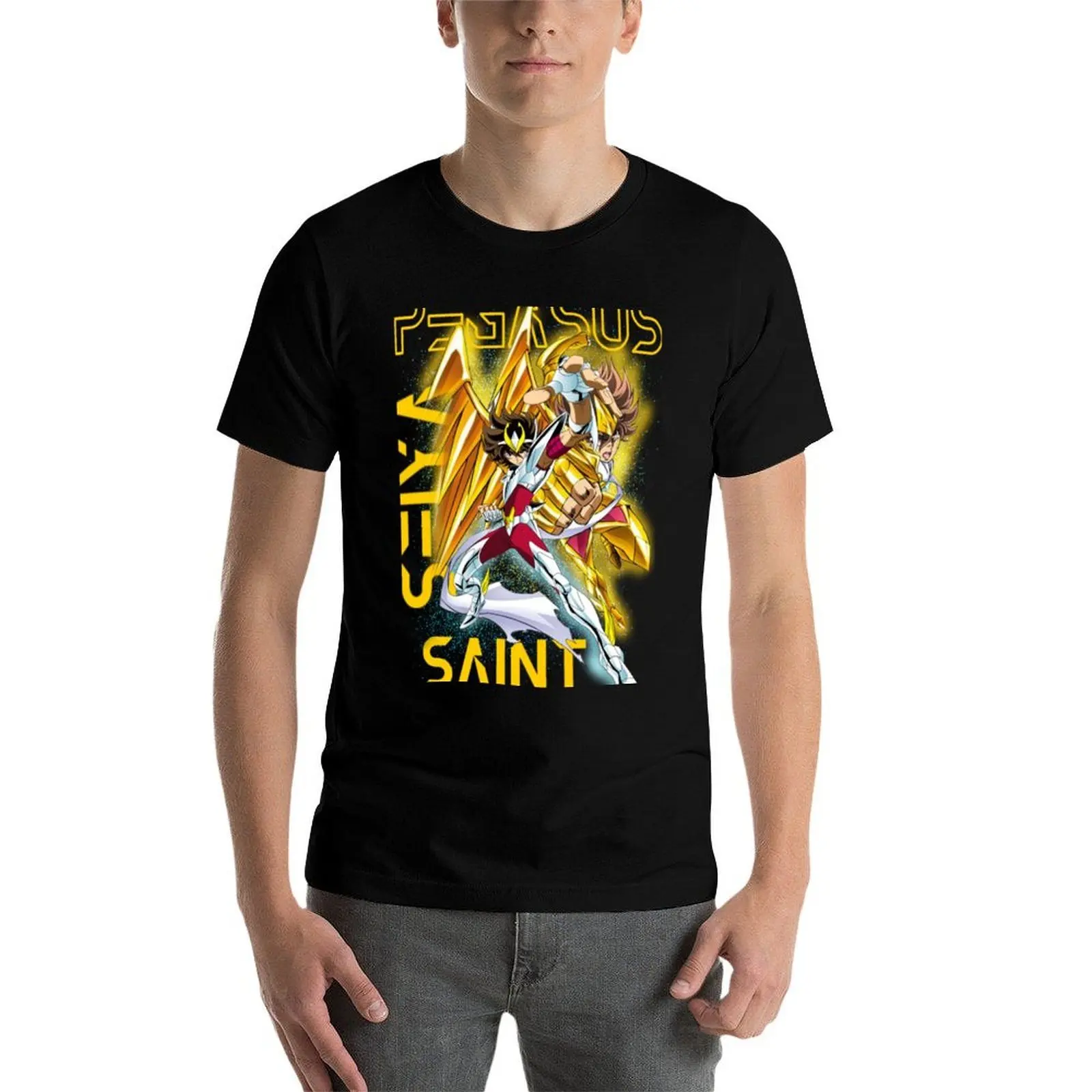 SAINT SEIYA KNIGHTS OF THE ZODIAC T-Shirt funny costumes blacks sweat shirts, men