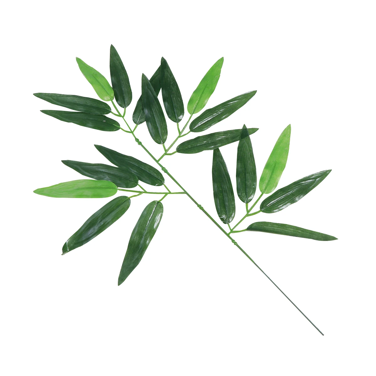 

12pcs Lifelike Green Home Fake Bamboo Leaves Decor Decorative Leaves For Crafts Party Wedding Room Kitchen Wall Plants