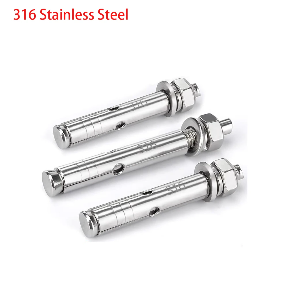 M6M8 M10 M12 M14 M16 316 Stainless Steel Built-in Expansion Screw Internal Expansion Bolt Implosion Hexagon Expansion Screws