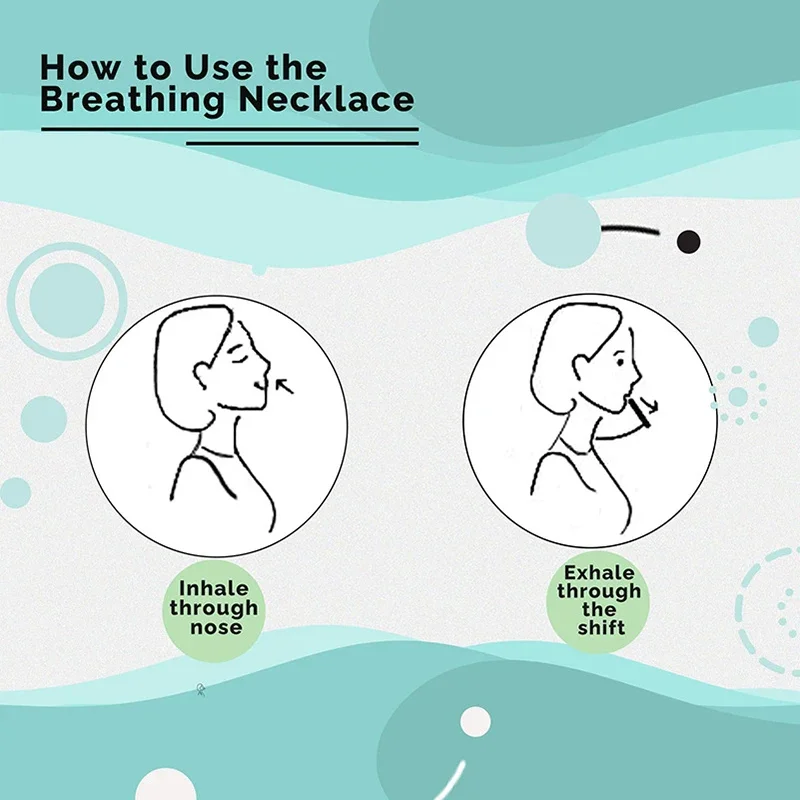 الهباء الجوي تنفس مكافحة Vaping قلادة Breathlace الإجهاد القلق قلادة الطبيعية تهدئة الإغاثة سلسلة تنفس قلادة #3