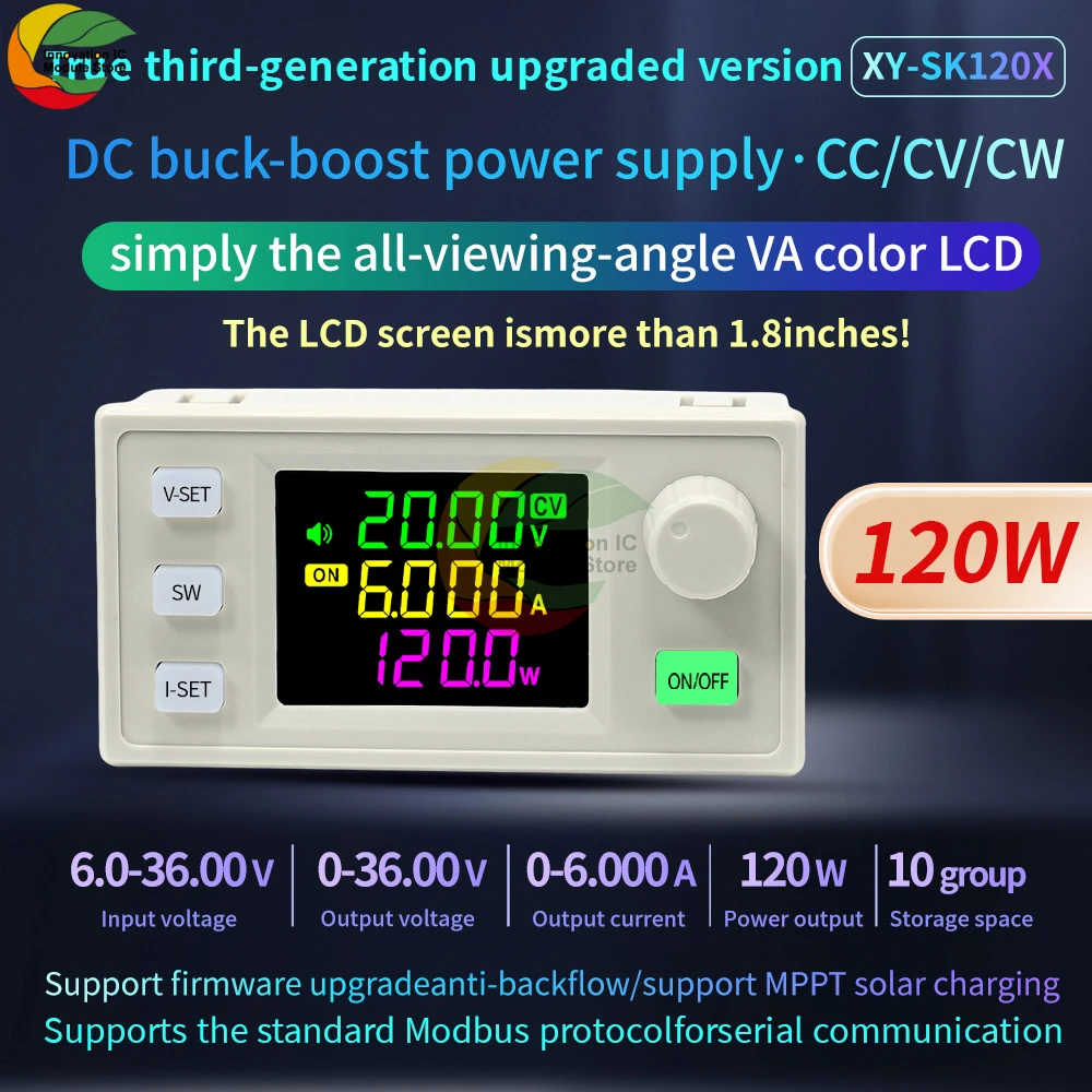 60W CNC Lift-off DC Adjustable Voltage Regulator Constant Voltage and Constant Current Solar Charging Module MPPT Support