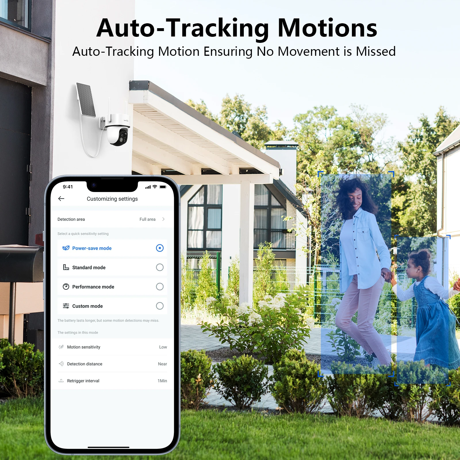Wansview 2K 3MP Solar Security Camera Wireless Outdoor Dual Lens Solar IP Camera PIR Human Detection Night Vision Battery Camera