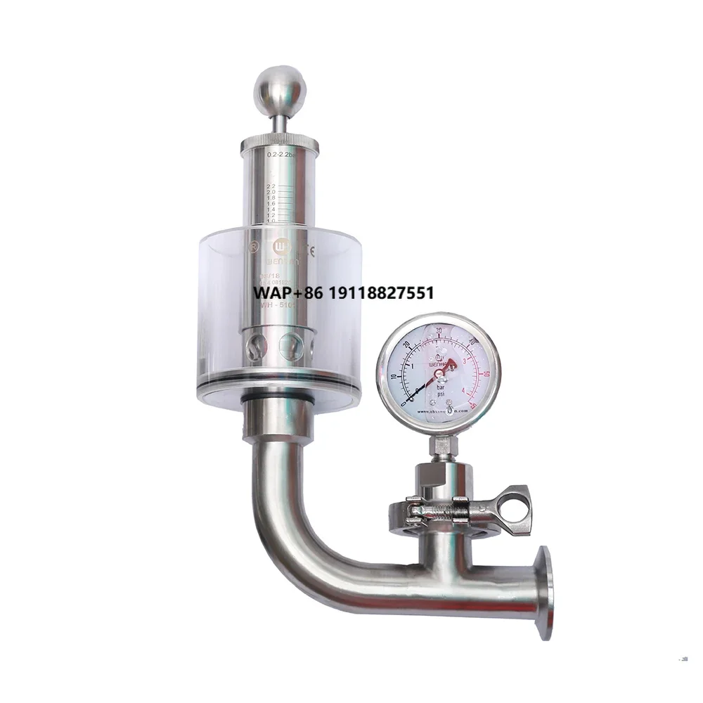 

Factory direct sales triple clamp pressure gauge hygienic adjustable pressure bundle valve