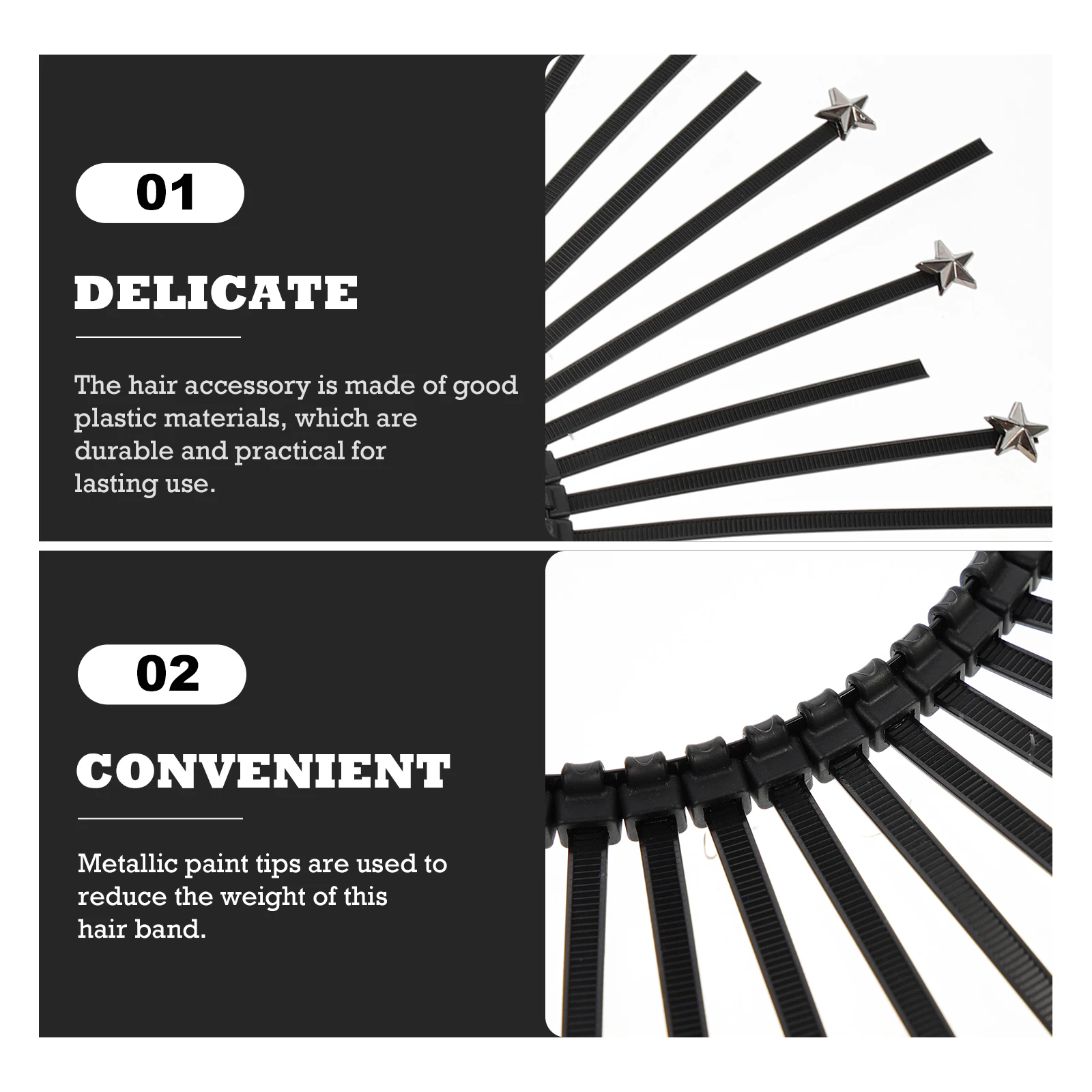 

Stunning Crown Headband Durable Plastic Goddess Hair Accessories Wedding Banquet Party Headpiece Unique Hairstyle