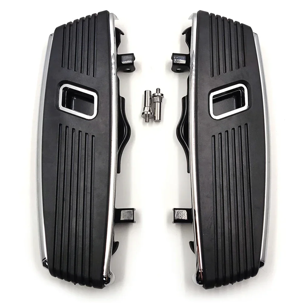 Motorcycle Hana Cut Front Footrests Footboard For Harley Davidson 2012-2016 FLD，1986-2023 FL，1986-later Touring，08-later Trik