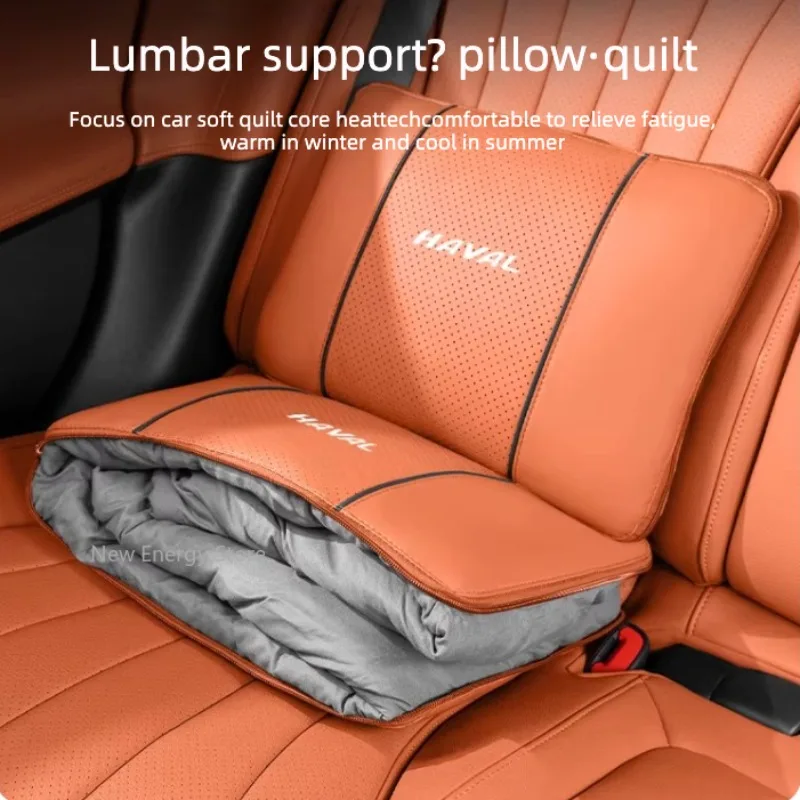 For Haval H9 H6 All Series Car Seat Waist Cushion Air Conditioning Quilt 2-in-1 Car Internal Supplies Modify Accessories