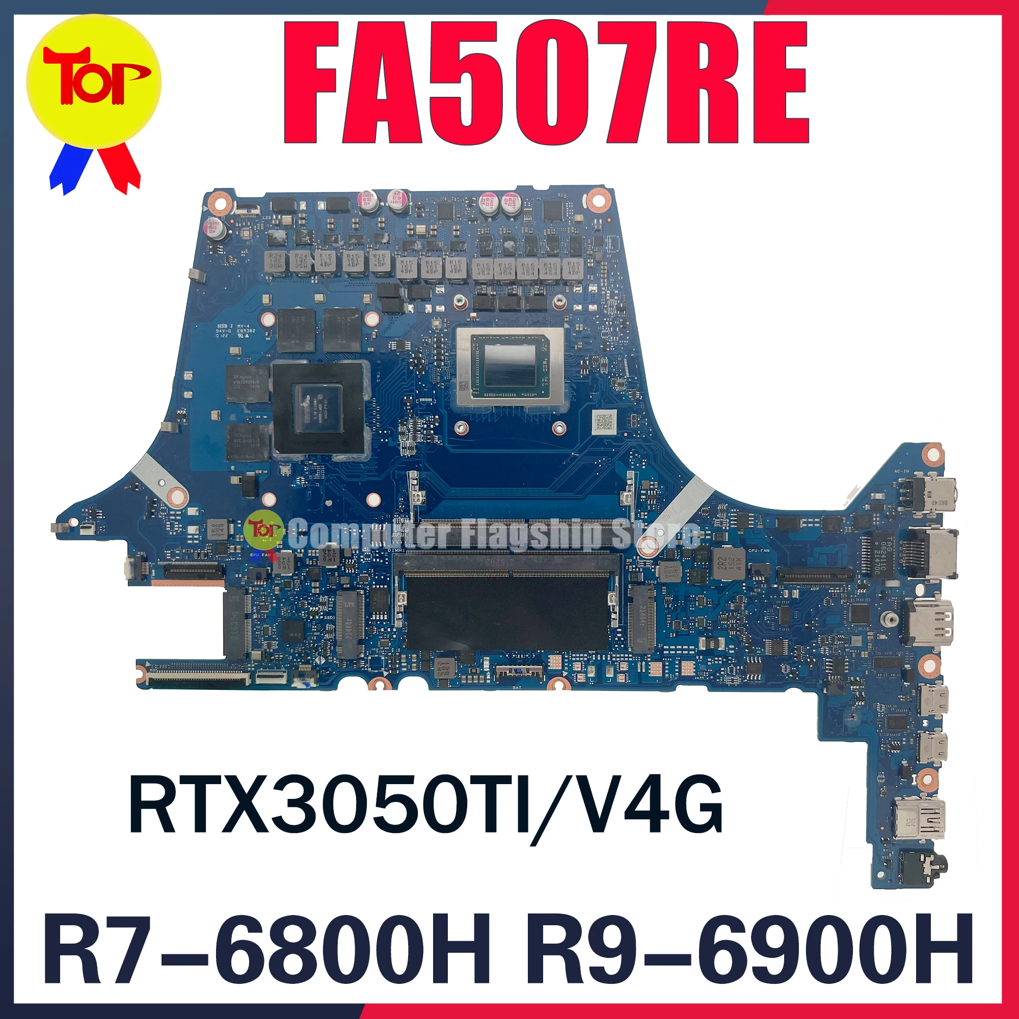 Snelle FA507RE Laptop Moederbord Voor Asus FA507RC FA507R FA507 FA507RR FA707RE FA707R FA707RC R7 R9 RTX3050TI Moederbord Ok Test