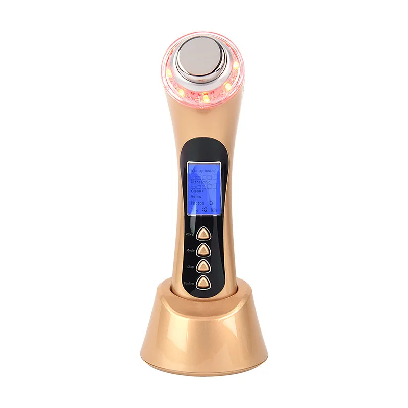 

Cleansing Beauty Ultrasonic Ion Input Output Instrument Electronic Face Washing Machine Vibration Skin Refresher