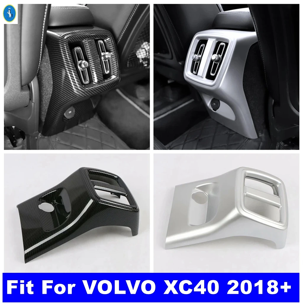 

Car Accessories Center Console Armrest Storage Box Rear AC Air Condition Outlet Vent Panel Cover Trim For VOLVO XC40 2018 - 2024