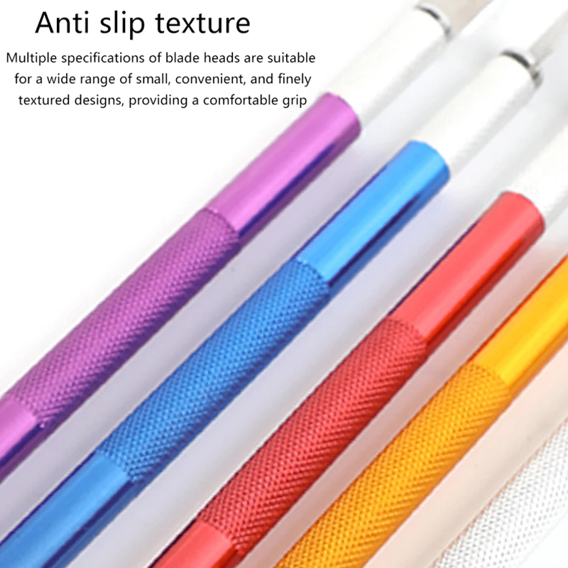 مجموعة قطع يدوية قوية مع سكين مشرط معدني غير قابل للانزلاق و10 شفرات لإصلاح PCB والهاتف المحمول بنفسك #6