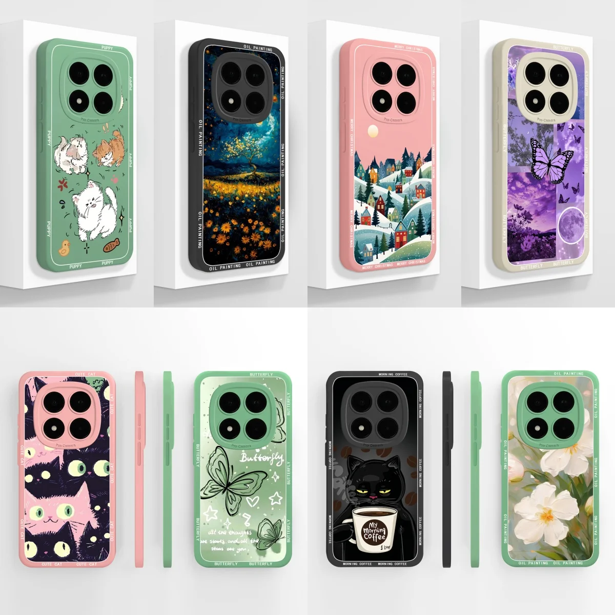 Para Redmi Note15 15Pro 15Pro + funda pintura al óleo cachorro cámara protección cubierta estética para Xiaomi Redmi Note 15 Pro Plus Fundas