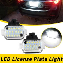 2PCS LED License Plate Lamps For Mazda A/T(Aka Mazda 6) 2014 2015 2016 2017 Accessories No Error Number Plate Light Easy Install