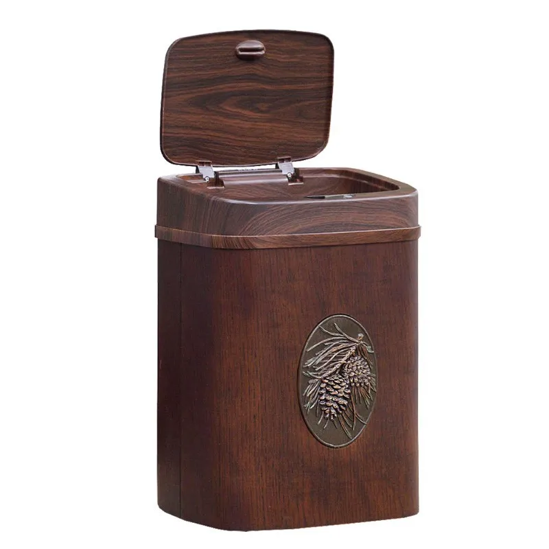 

Smart sensor trash can with lid indoor waterproof smart trash can kitchen automatic trash can hotel wholesale