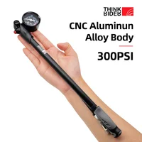ThinkRider-bomba de aire portátil de alta presión para bicicleta, 300psi, con indicador para horquilla y suspensión trasera, amortiguador, bicicleta de montaña