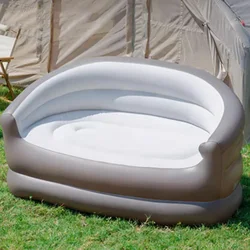 Lazy Outdoor Camping Sofa Inflatable Sofa Comfy Chaise Lounge Recliner Sofa Bed Portable Camping Couch Outdoor Furniture