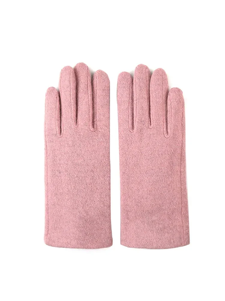AliExpress NIUPOZ Women Autumn Winter Cashmere Wool Knit Plush Thick Warm Glove Outdoor Sports Embroidered Touch Screen Cycling Driving Mitten K42