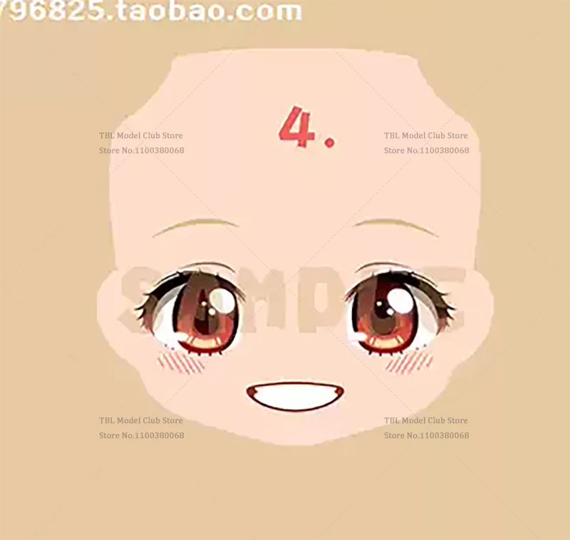 Gsc Doll Replace Face OB11 Head Split Accessory 1/12 Scale Lycoris Recoil Nishikigi Chisato For 6-inch Action Figure Soldier