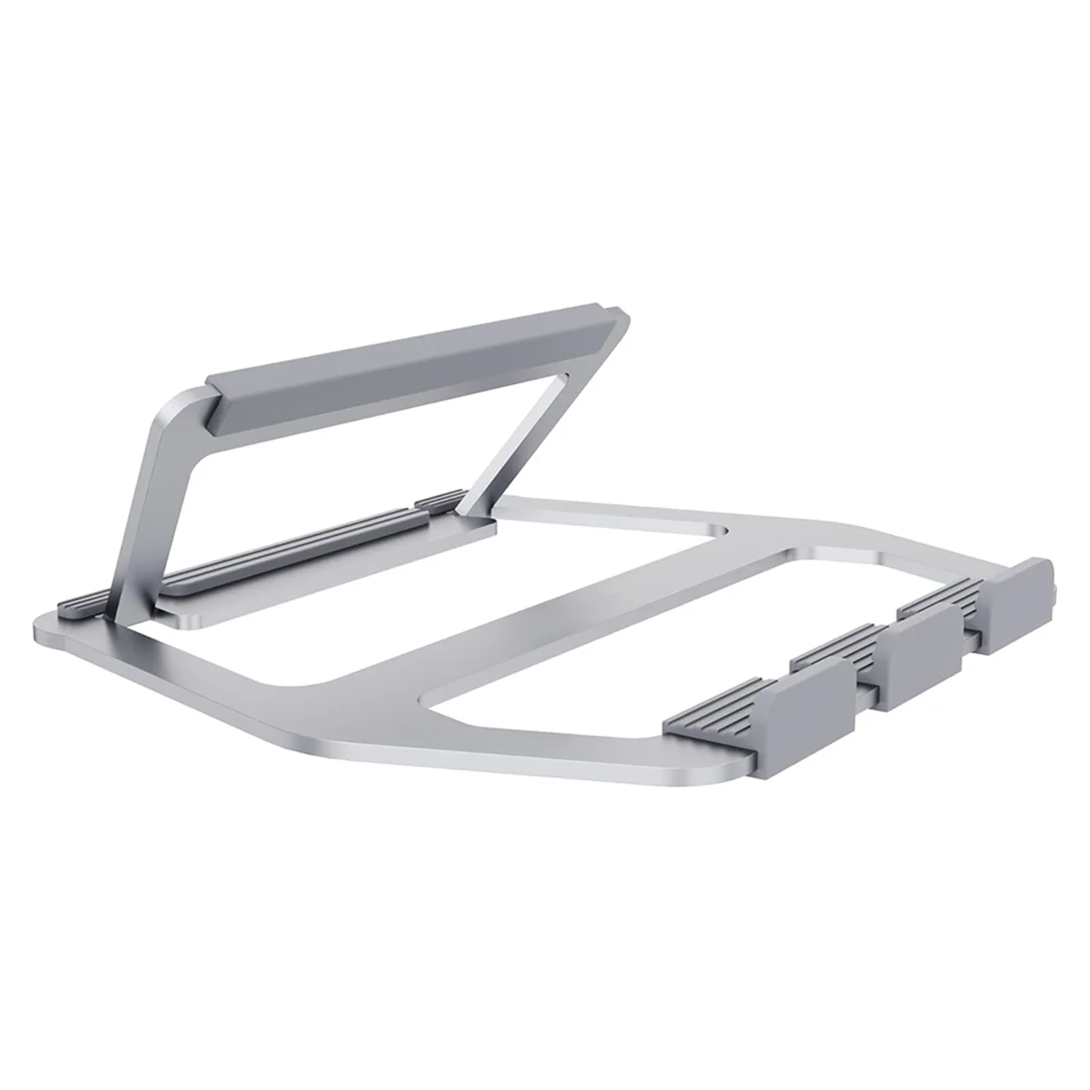 

NEW Aluminum Portable Foldable Height Adjustable Support Stand for Laptops Up to 13 Inch , Silver