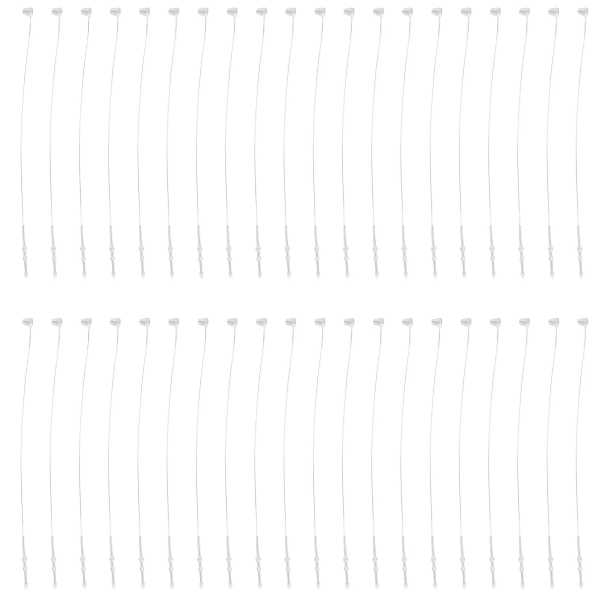 ABNP 500 Pieces White Snap Lock Pins Loop Price Tag Fastener 5