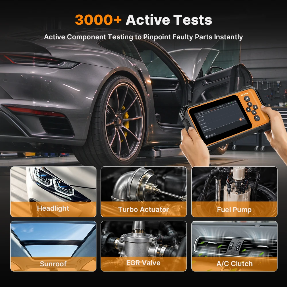 EDIAG H324 5 inch all reset bi control ECU coding function with lifetime free