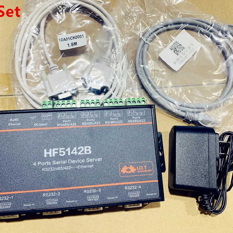 Hf5142b Rs232 , Rs485 , 4 Ports Rj45 Rs232/485/422 Serial To Ethernet Free Rtos Hf5142b