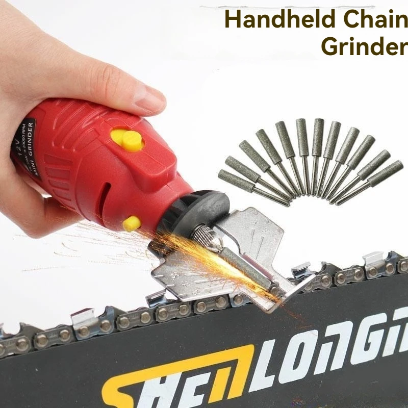 220V Chain Saw Chain Grinder Electric Grinder Chain Saw Chain Grinder Mini Handheld Electric Grinder Chain Saw File