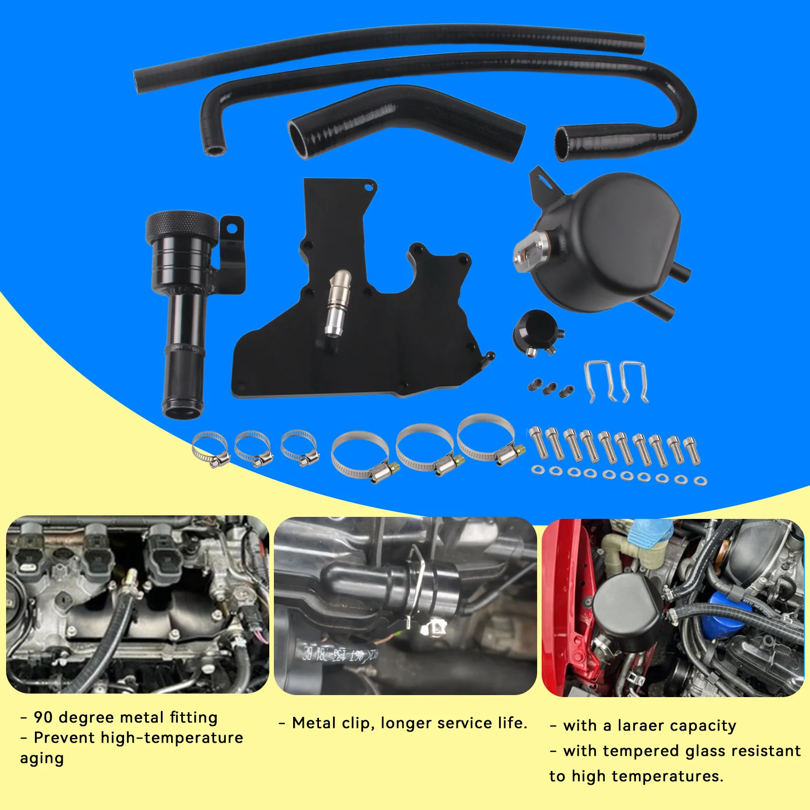 Oil Catch Tank System Kit For Audi VW VAG 2.0 TSI TFSI CCTA CBFA ea888 2 gen Engine